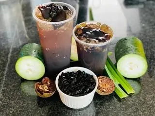 Hình ảnh Trà Bí Đao Sương Sáo - Hạt Chia