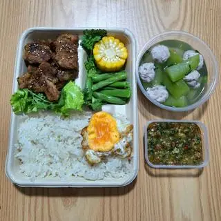 Hình ảnh Cơm ngon thịt nướng mật ong