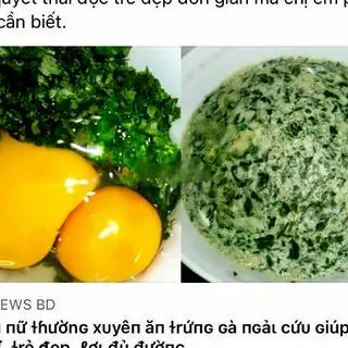 Hình ảnh 2 trứng ngải cứu