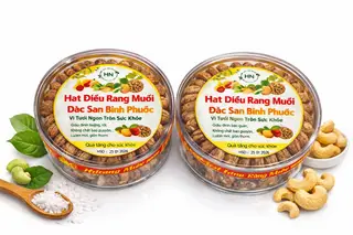 Hình ảnh hạt điều rang muối Minh Tuấn
