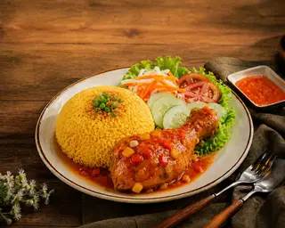 Hình ảnh Cơm Gà Sốt Chua Ngọt