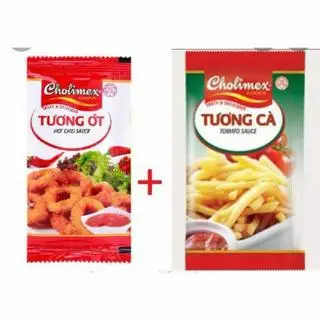 Hình ảnh 1 Gói Tương Cà + 1 Gói Tương Ớt