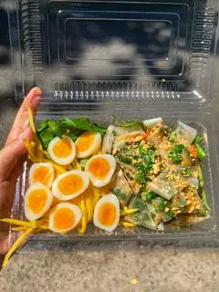 Hình ảnh Bánh dẻo cuốn mỡ hành