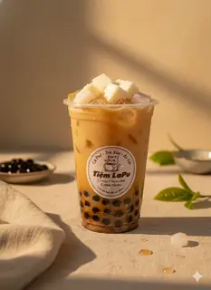 Hình ảnh Trà sữa truyền thống full topping