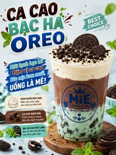 Hình ảnh Cacao bạc hà Oreo kem sz L