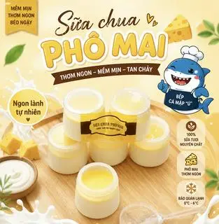 Hình ảnh Sữa chua phô mai (set 6 hũ)