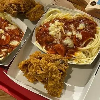 Hình ảnh Combo mỳ ý(1 mỳ 2 đùi cánh 1 nước)