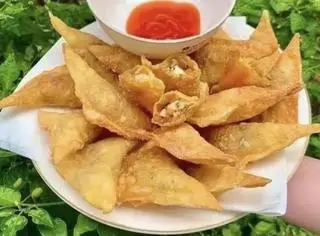 Hình ảnh sủi cảo thịt phô mai 