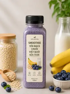 Hình ảnh ST Yến mạch+ Chuối + Việt quất