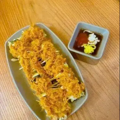 Hình ảnh Bánh tráng cuốn - tam sắc phủ chà bông ( 3 loại bơ )