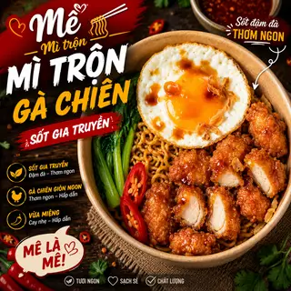 Hình ảnh Combo 5 mì trộn tự chọn (thập cẩm trứng/Xá xíu trứng/Gà viên trứng)