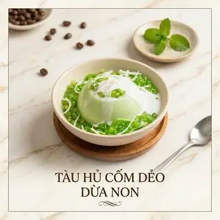 Hình ảnh Tàu hũ cốm dẻo dừa non