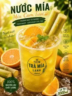 Hình ảnh Nước mía mix cam tươi