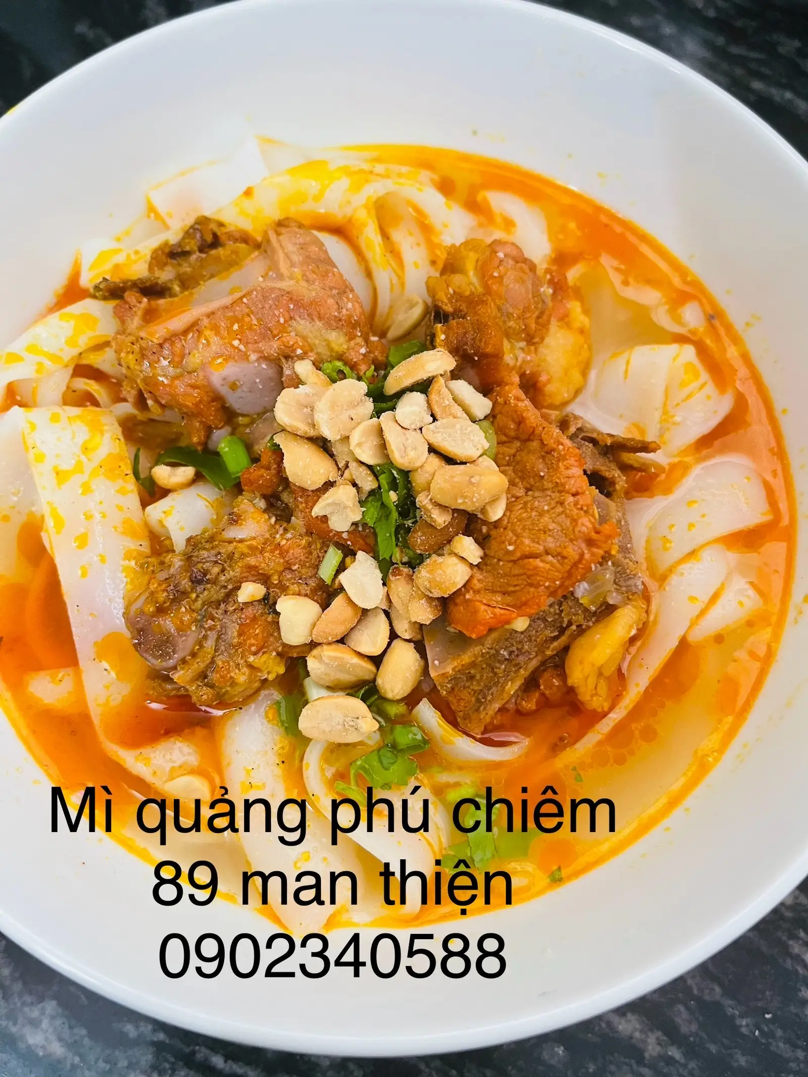 Hình ảnh mì quảng sườn