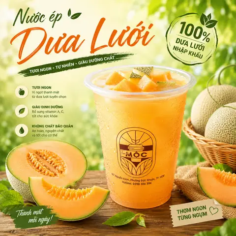 Hình ảnh Nước Ép Dưa Lưới - Ly 1L