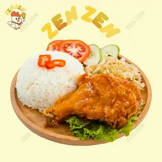 Hình ảnh Cơm gà sốt vị cay ngọt