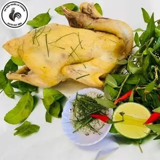 Hình ảnh COMBO Gà Hấp Muối Nguyên Con+ 1 Ống Cơm Lam Ngũ Sắc Tây Bắc