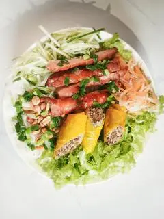 Hình ảnh Bún nem nướng,  chả giò 