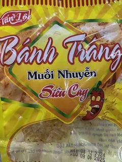 Hình ảnh Bánh tráng muối nhuyễn siêu cay