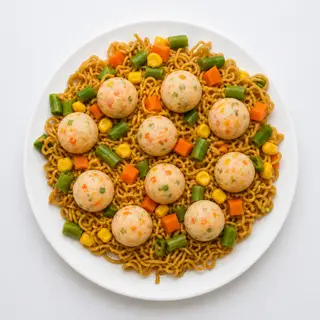 Hình ảnh Mì trộn viên