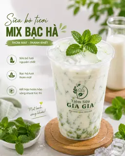 Hình ảnh Sữa Bò Bạc Hà 