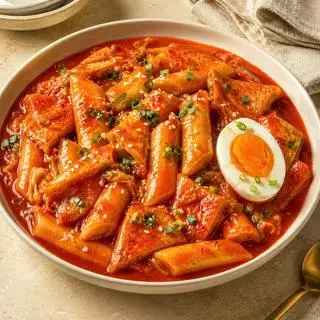 Hình ảnh Tokbokki truyền thống Tê Tê