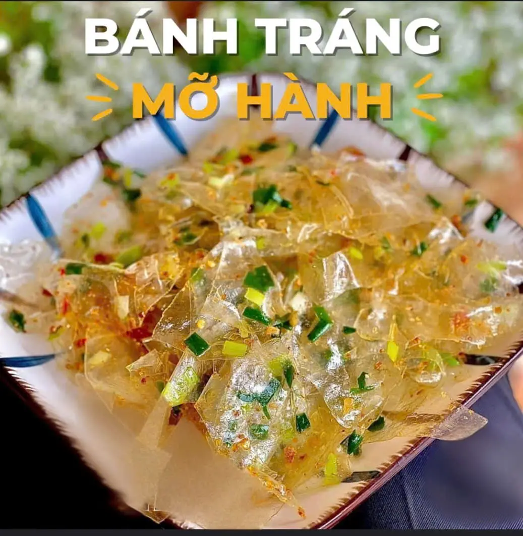 Hình ảnh Bánh tráng trộn SATE mỡ hành tỏi phi (tự trộn)