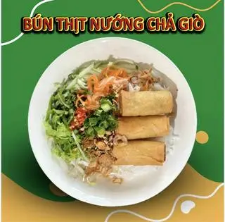 Hình ảnh bún thịt nướng + chả giò