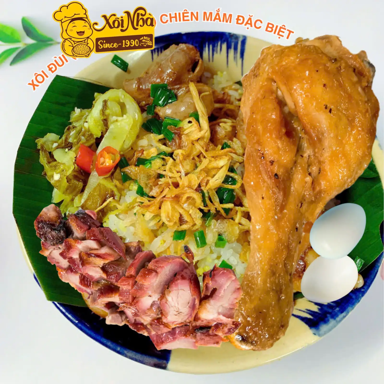 Hình ảnh [COMBO]Xôi gà xé nếp kê vừa + Nước Mát Nhà Nấu ngon cực
