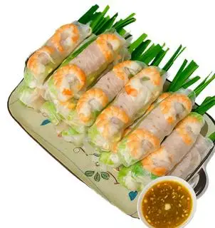 Hình ảnh Gỏi Cuốn Tôm Thịt Chấm Mắm Nêm 