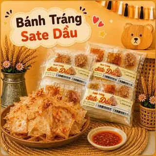Hình ảnh Bánh tráng sate dầu