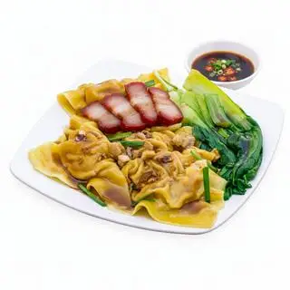 Hình ảnh Sủi Cảo Nhân Tôm Thịt + Xá Xíu, Khách Tự Chọn Sốt