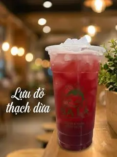 Hình ảnh Trà Lựu đỏ thạch dừa sz L