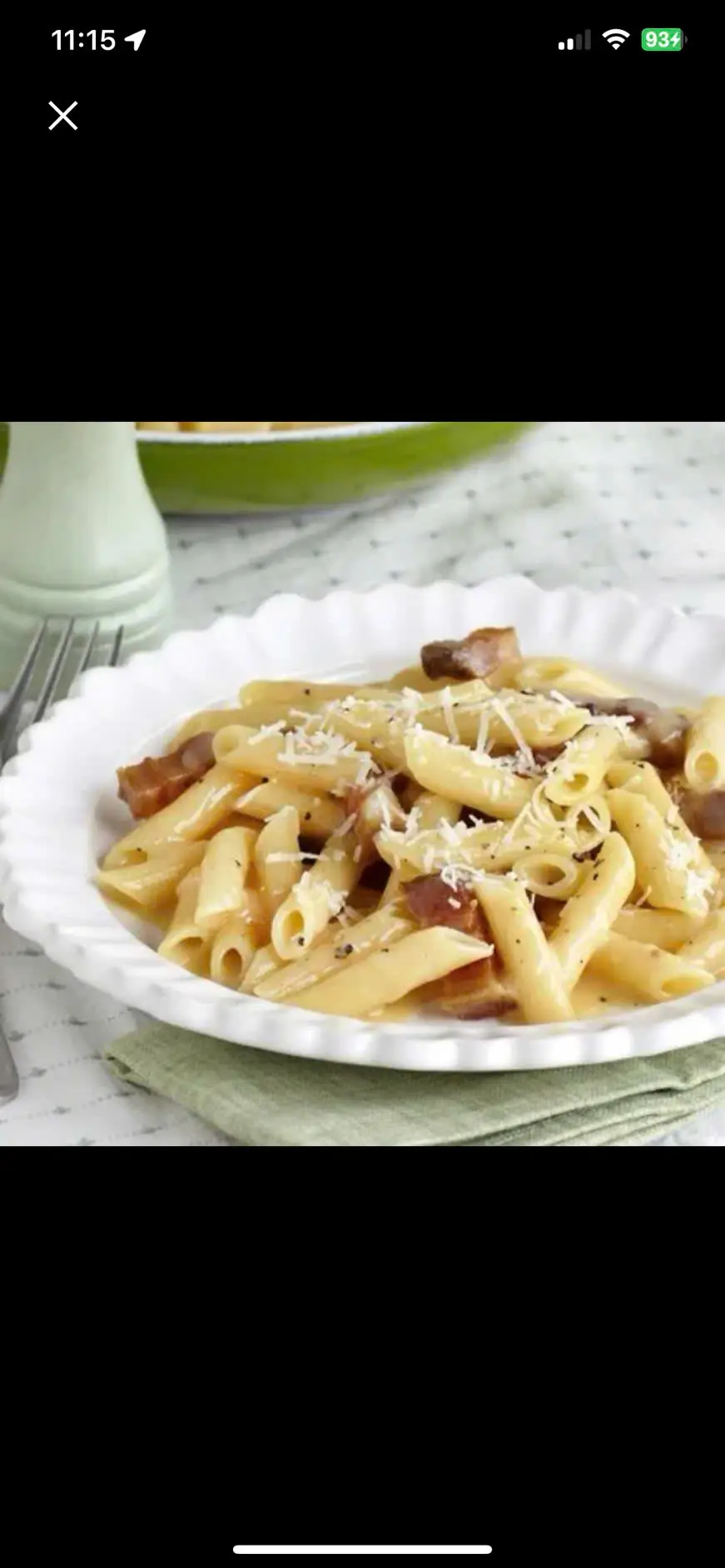 Hình ảnh Penne carbonara 