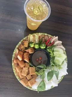 Hình ảnh combo bún+trà tắc