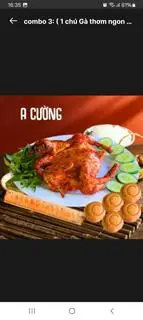 Hình ảnh combo 3: ( 1 chú Gà thơm ngon +1 ống cơm lam dẻo+ 4bánh bao mềm mịn hấp dẫn)
