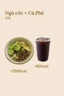 Hình ảnh Ngũ cốc & Cà phê đen - combo sáng giảm cân mà vẫn vui vẻ