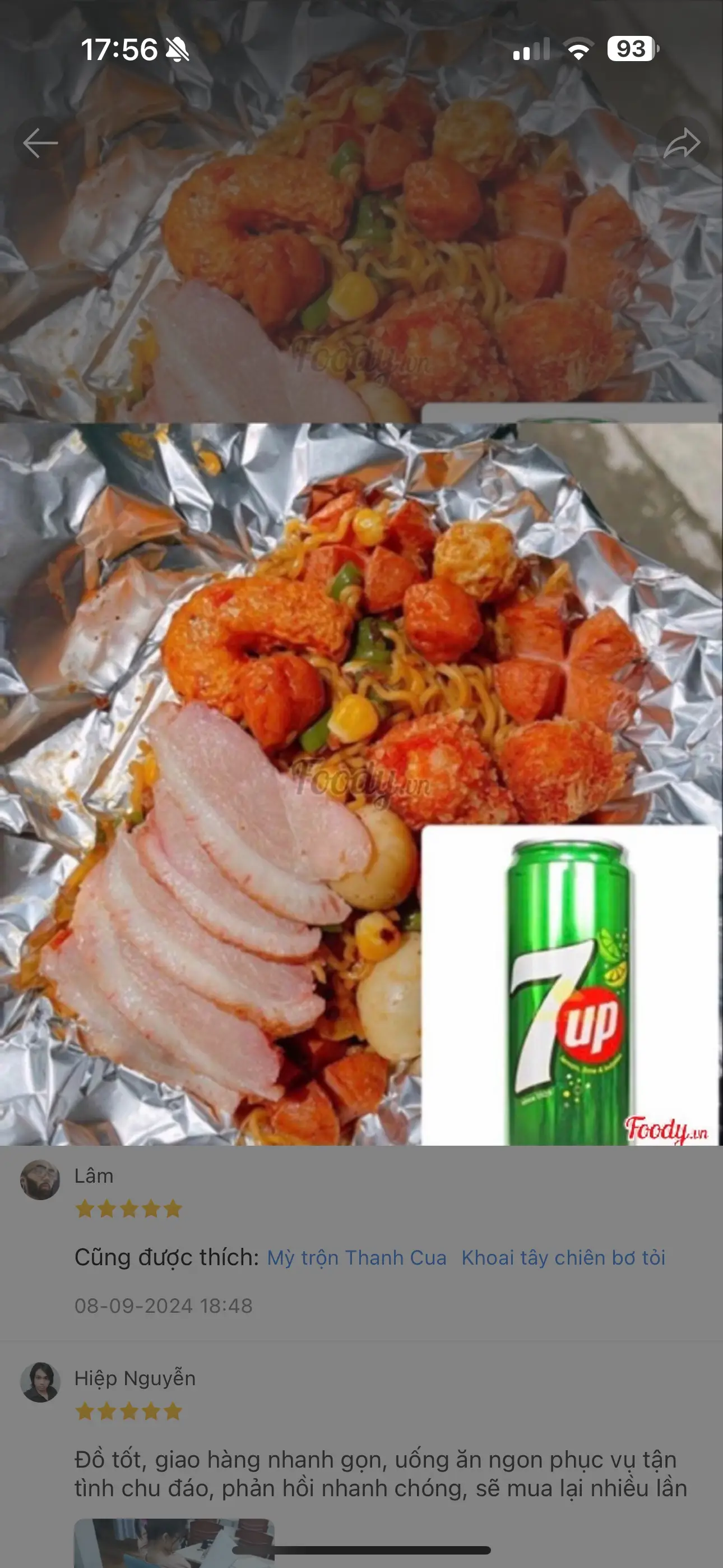 Hình ảnh SOS ——- Combo mì trộn Đặc Biệt + coca or - 7up ( khách note dùm quán nha )