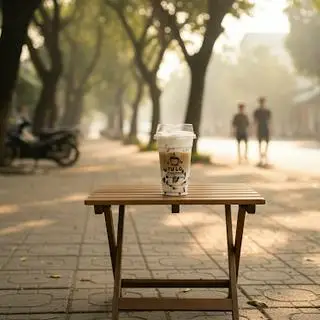 Hình ảnh Sữa tươi sương sáo cà phê