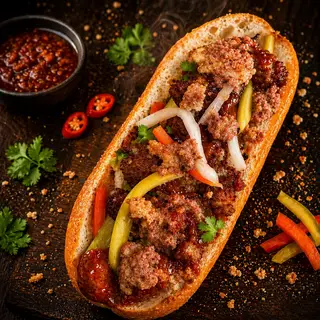 Hình ảnh Bánh mì xíu mại cua pate siêu cấp 3 Đời