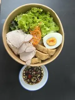 Hình ảnh Combo 1 Bún | Thịt - Đậu - Trứng Luộc & Đậu Lớn Thêm ( 12 miếng đậu ) 