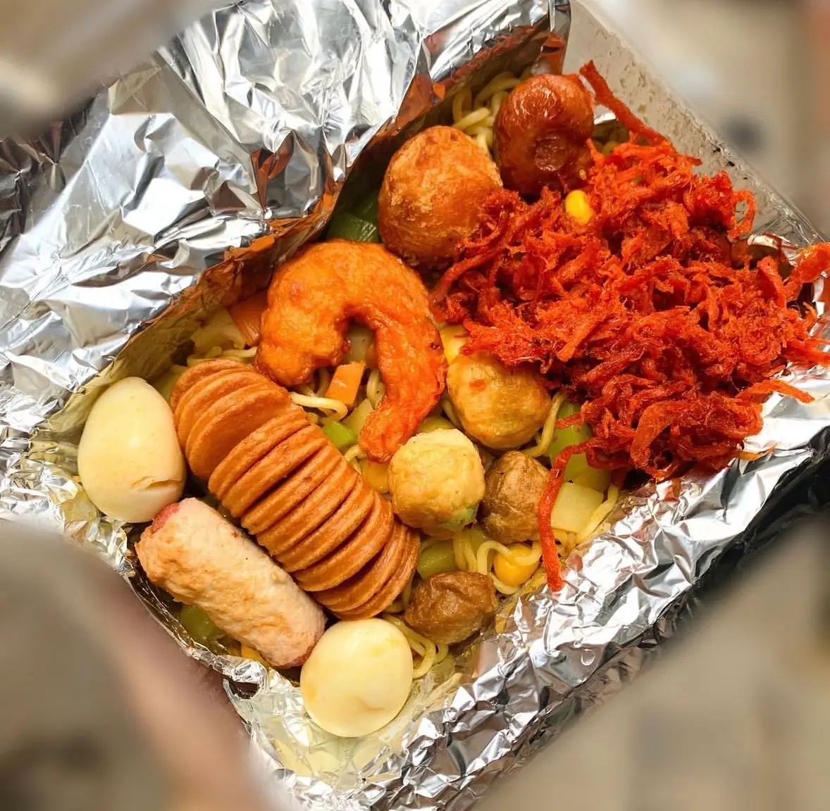 Hình ảnh Mì trộn indomie THẬP CẨM 2 trứng BÒ CAY