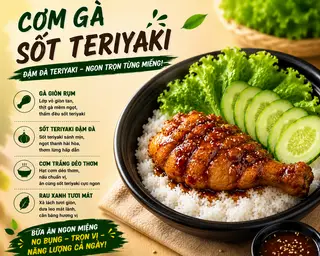 Hình ảnh Cơm thố gà giòn sốt teriyaki- thử là nghiền