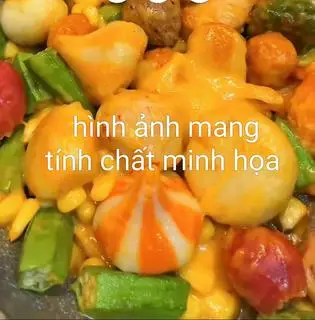 Hình ảnh combo cá viên rau củ sốt phô mai lớn 