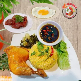 Hình ảnh CƠM GÀ Ú NU -  FULL TOPPING (Tặng Nước Sâm)