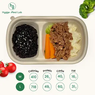 Hình ảnh Cơm lứt Bò xào | Black rice stir-fried Beef