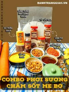 Hình ảnh COMBO PHƠI SƯƠNG CHẤM RUỐC ME BƠ
