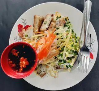 Hình ảnh bột môn chiên đặc biệt 2 trứng 