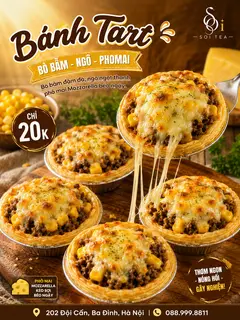 Hình ảnh Bánh Tart Bò Ngô Phomai