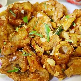 Hình ảnh da gà chiên nước mắm